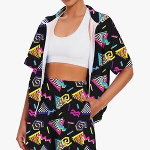 Women’s 80s Color Block 2 Piece Tracksuit
